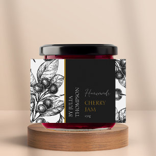 Modern Homemade Cherry Jam Label