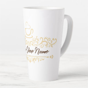 Modern Homemade Coffee welcome custom Business Log Latte Mug