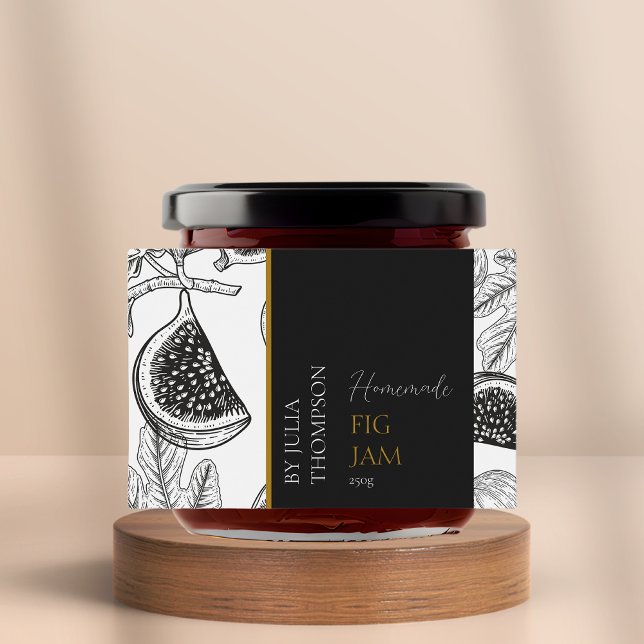 Modern Homemade Fig Jam Label (Creator Uploaded)