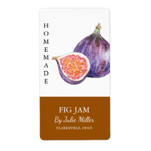 Modern Homemade Fig Jam Label