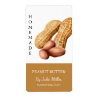 Modern Homemade Peanut Butter Label