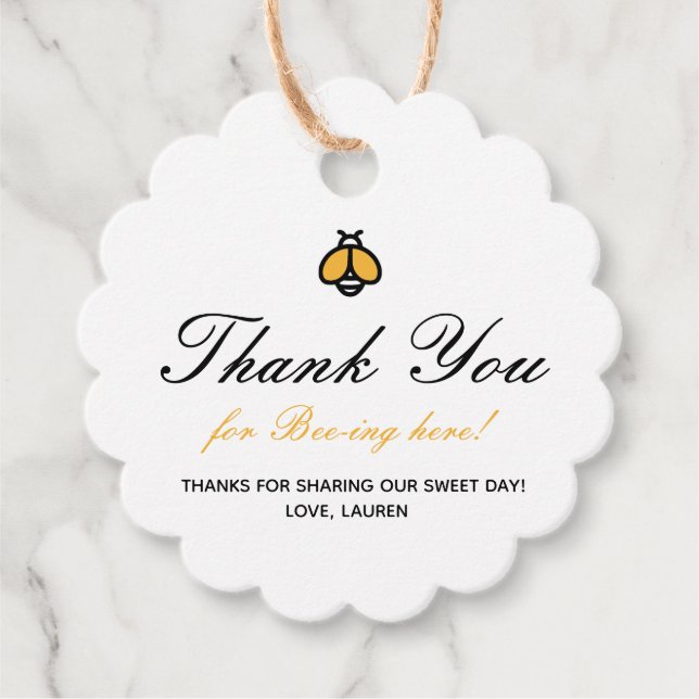 Modern Honey Gift Tag (Front)