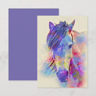 Modern Horse Artistic Watercolor