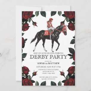  Modern Horse Racing Derby Party Invitation Art