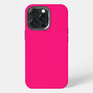 Modern Hot pink Fuchsia solid plain minimalist iPhone 13 Pro Case