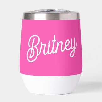 Modern Hot Pink  Personalised Monogram and Name 