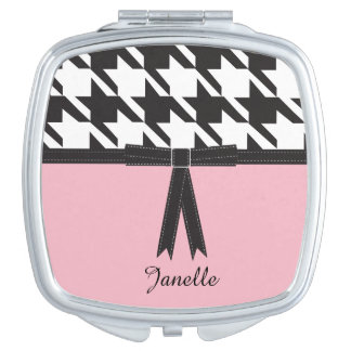 modern_houndstooth_compact_mirror r012dd737722f49bd988d654f3c31dede_z2hh9_324