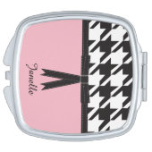 Modern Houndstooth Compact Mirror (Side)