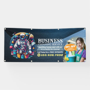 Modern House Cleaning Maid Service Housekeeping Banner