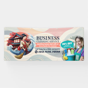 Modern House Cleaning Maid Service Housekeeping Banner