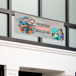 Modern House Cleaning Maid Service Housekeeping Banner