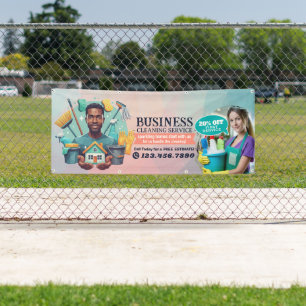 Modern House Cleaning Maid Service Housekeeping Banner