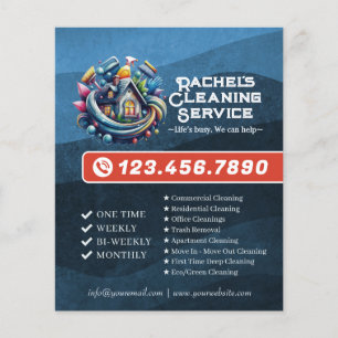 Modern House Cleaning Maid Service Housekeeping Flyer