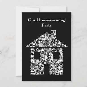 Modern House Home Housewarming Party Invitation