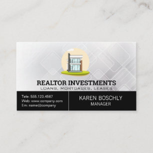 Modern House Mortgage House Real Estate Business Card