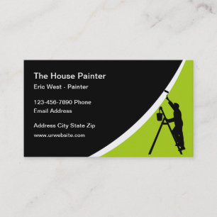 Modern House Painter Business Card Design