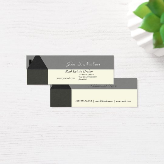 Modern House Real Estate Agent House Services Prov Mini Business Card