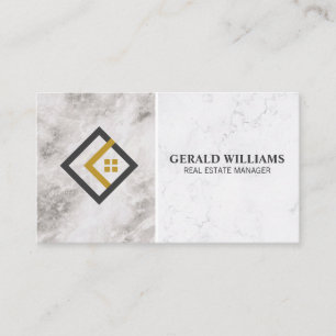 Modern House Realtor Logo Appointment Card