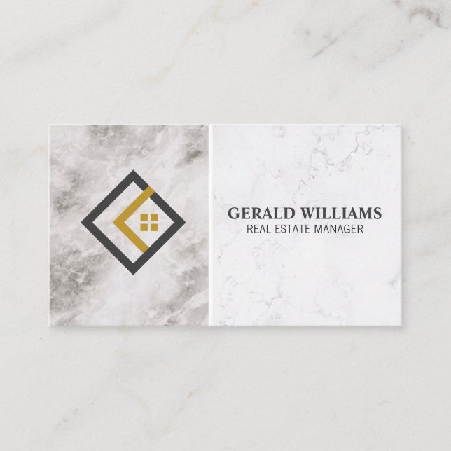 Modern House Realtor Logo Appointment Card (Front)