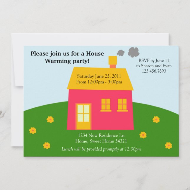 Modern House Warming Invite (Front)