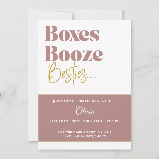 Modern Housewarming Party Invitation (Front)