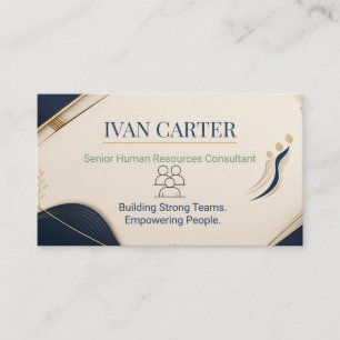 Modern HR Business Card. Card