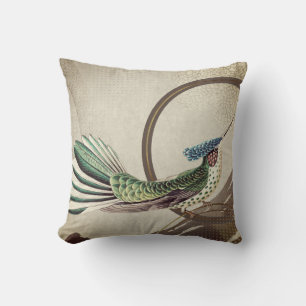 Modern Hummingbird Design   Ernst Haeckel Inspired Cushion