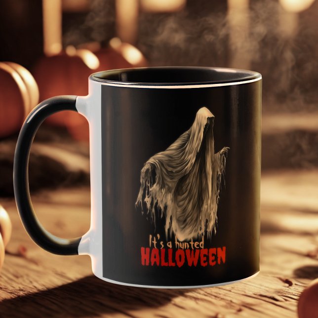 Modern Humour Gothic Horror Spooky Halloween Ghost Mug (Creator Uploaded)