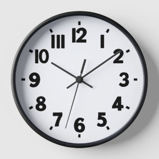 🕰️ Modern Hybrid Numeral Wall Clock – Unique