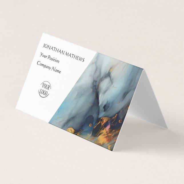 Modern I Abstract 3 Business Card (Front)