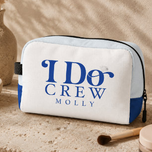 Modern I Do Crew Cobalt Blue Bridesmaid Dopp Kit