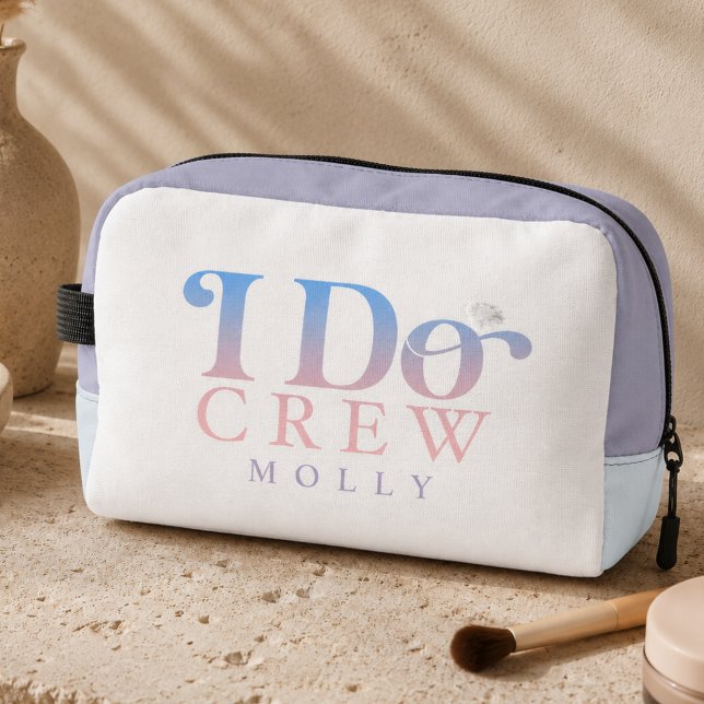 Modern I Do Crew Pastel Gradient Bridesmaid Dopp Kit (Modern I Do Crew Pastel Gradient Bridesmaid Dopp Kit)