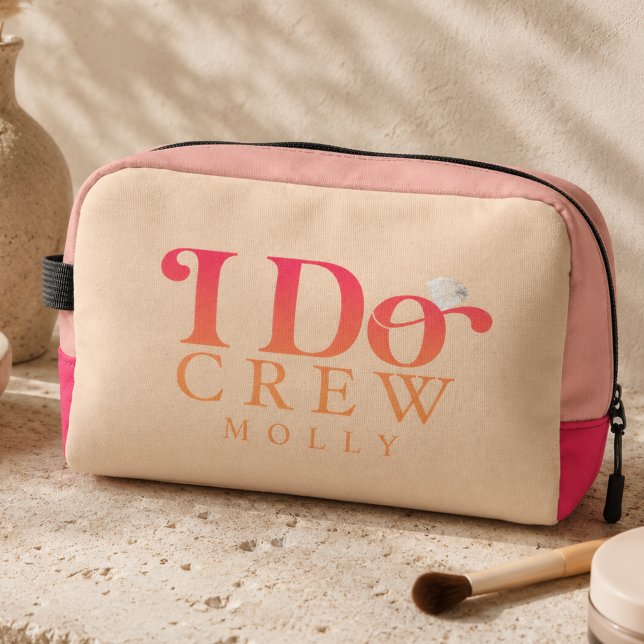 Modern I Do Crew Sunset Gradient Bridesmaid Dopp Kit (Modern I Do Crew Sunset Gradient Bridesmaid Kit)