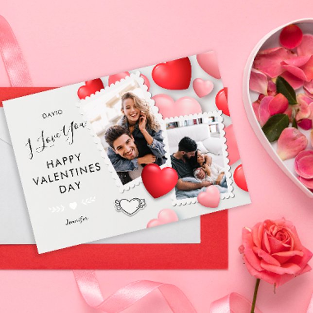 Modern I love You Photo Holiday Card (Creator Uploaded)