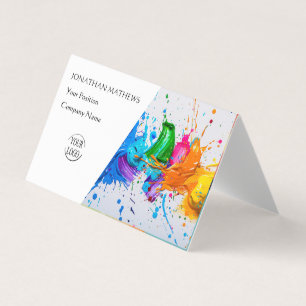 Modern I Oil Paint Abstract Business Card