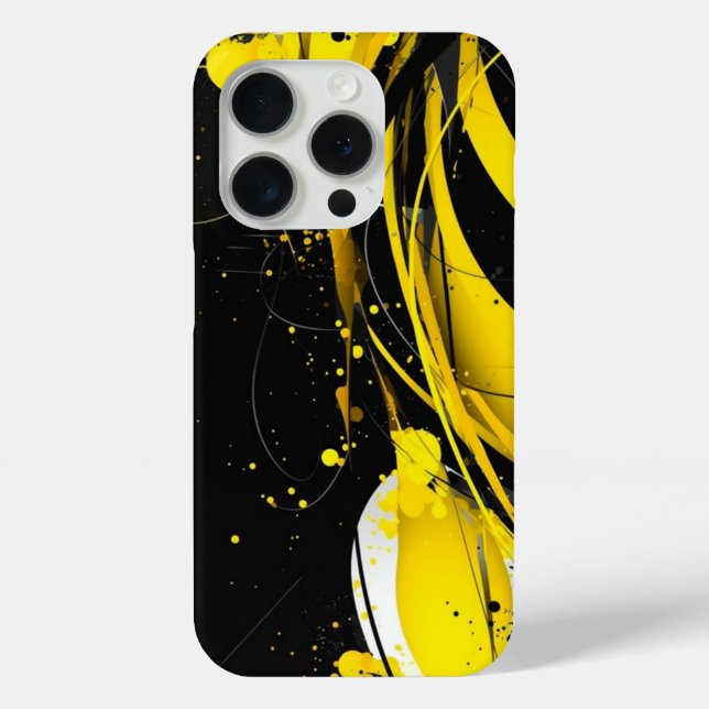 Modern i phone Square Mustard Yellow Tones  Case-Mate iPhone Case (Back)