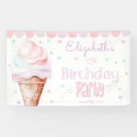 Modern Ice cream Birthday party