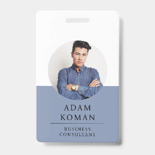 Modern ID Card Minimalist Business Consultant Badge