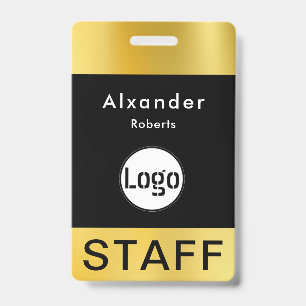 Modern ID Card   Minimalist Business Employee  Badge