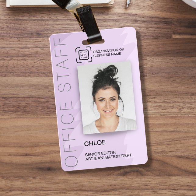 Modern ID Card Office Staff Employee Business Badge (Creator Uploaded)