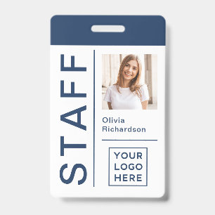 Modern ID for Company Staff with Photo and Logo   Badge