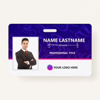 Modern Identification Card ID Badge