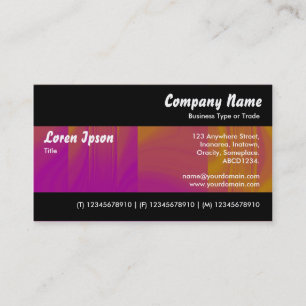 Modern II - Colour Tex Magenta and Orange Business Card