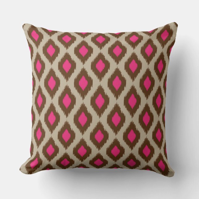 Modern ikat pattern cushion (Front)