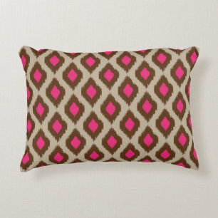 Modern ikat pattern decorative cushion