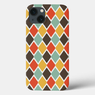 Modern ikat tribal fashion pattern iPhone 13 case