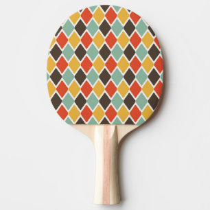Modern ikat tribal fashion pattern ping pong paddle