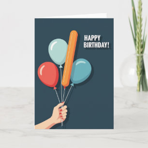 Modern Illustration Birthday Card