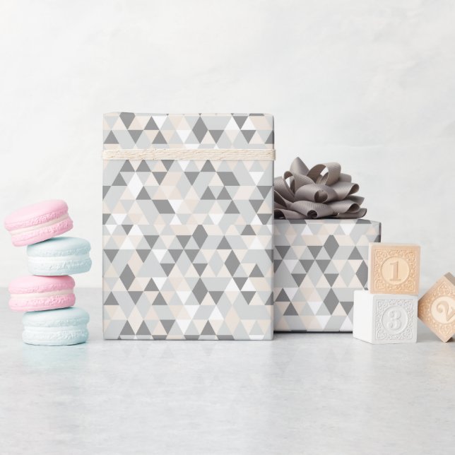 Modern illustration of geo pattern   wrapping paper (Baby Shower)