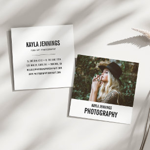 Modern Impression   Photographer Square Business Card